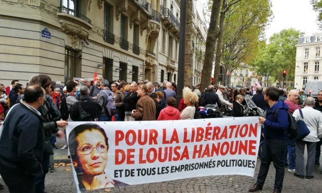 Pour la libération de Louisa Hanoune ! Prise de parole CGT Paris.