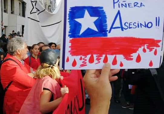 Solidarité avec le peuple chilien : rassemblement lundi 28 octobre à 18H30, République.