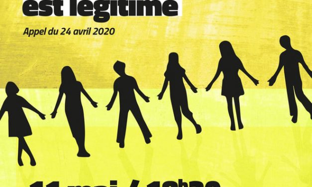 CHAINE HUMAINE CONTRE LES VIOLENCES POLICIERES. En respectant les gestes barrières.