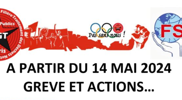 Soutien à la grève des éboueurs de la Ville de Paris