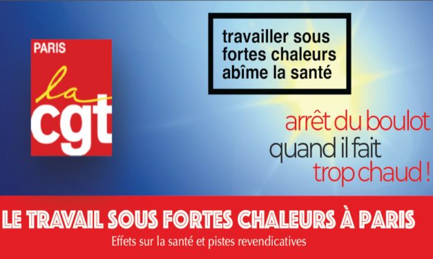 Fortes chaleurs à Paris – effets sur la santé et pistes revendicatives