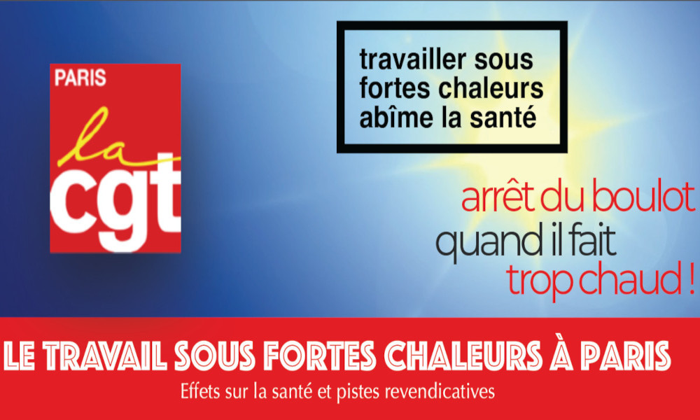 Fortes chaleurs à Paris – effets sur la santé et pistes revendicatives
